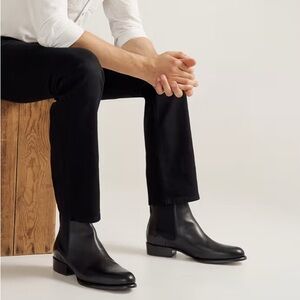 Tecovas Black Boots Chelsea Style